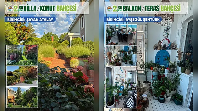 Atakum'da en güzel bahçeler ödüllerine kavuşuyor
