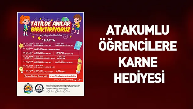 Atakum'da öğrencilere 'karne hediyesi' tadında dolu dolu yarıyıl programı