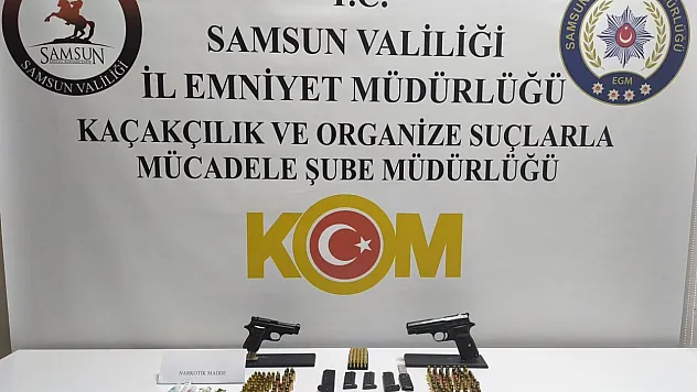 Atakum ilçesinde silah ve uyuşturucu operasyonu: 1 gözaltı