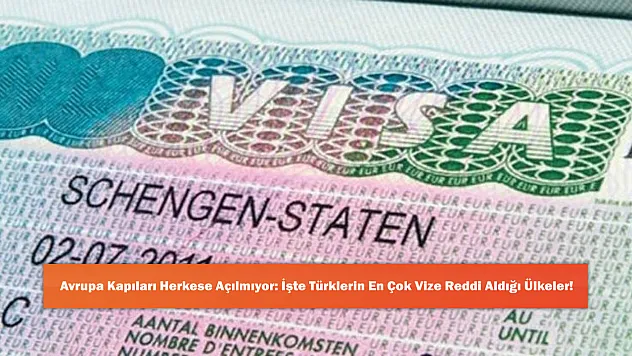 Avrupa Kapıları Herkese Açılmıyor: İşte Türklerin En Çok Vize Reddi Aldığı Ülkeler!