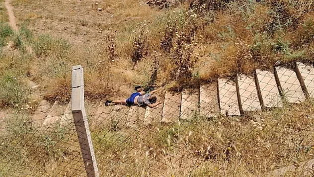 Aydın'da bir çocuk uçurumdan yuvarlandı