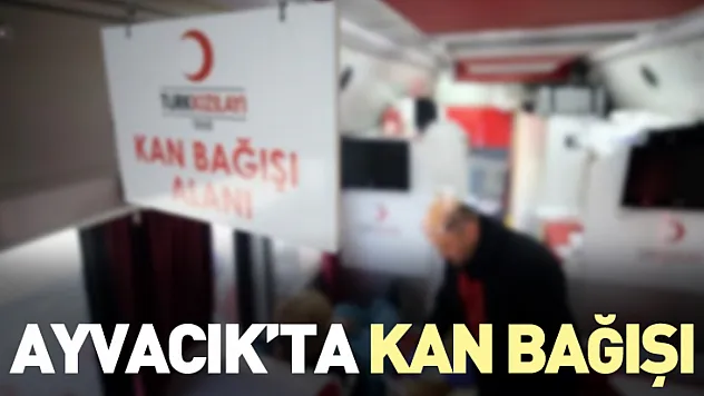 Ayvacık'ta kan bağışı