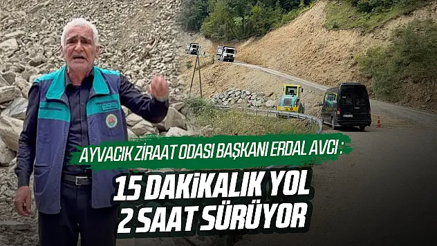 Ayvacık'ta yol tepkisi!