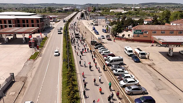 Bafra'da 19 Mayıs için pedal çevirdiler