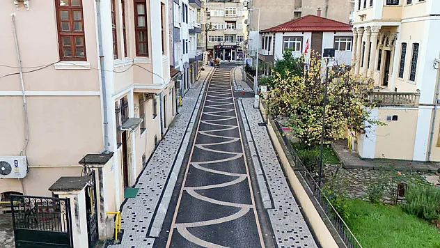 Bafra'da caddenin çehresini değiştiren çalışma