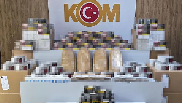 Bafra'da depoya baskın: Kaçak tütün ele geçirildi