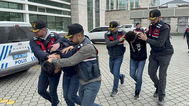 Bafra'da inşaatta terör propagandası: 2 gözaltı