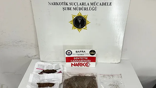 Bafra'da narkotik operasyonu: Uyuşturucu ticareti yaparken yakalandı