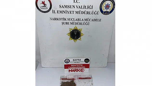 Bafra'da uyuşturucu operasyonu:1 tutuklama