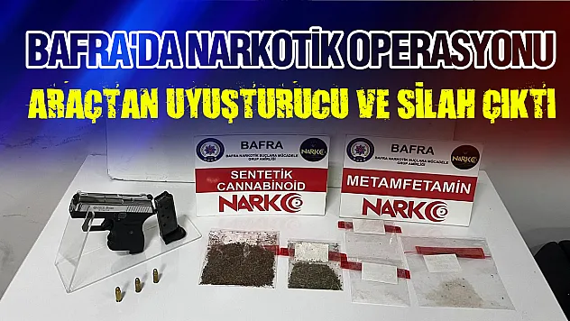 Bafra'da Zehir Tacirine Darbe: Uyuşturucu ve Silah Ele Geçirildi