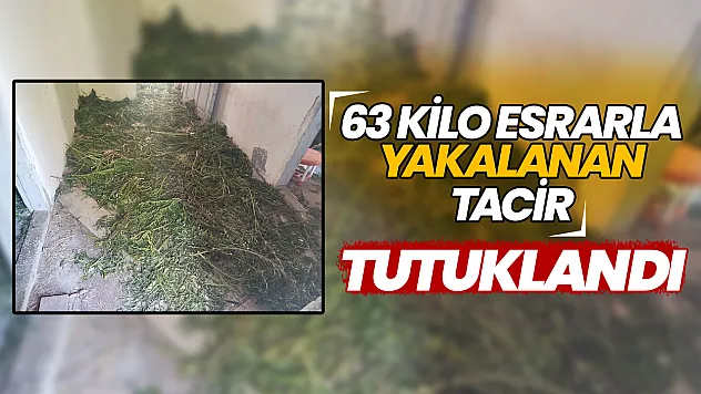 Bafra'da zehir tacirine jandarma darbesi: 63 kilo esrarla yakalanan şüpheli tutuklandı