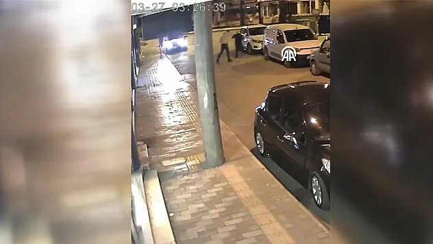 Bafra'daki silahlı kavga kamerada