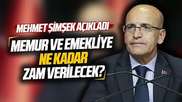Bakan Şimşek emekli ve memura zam açıklaması yaptı