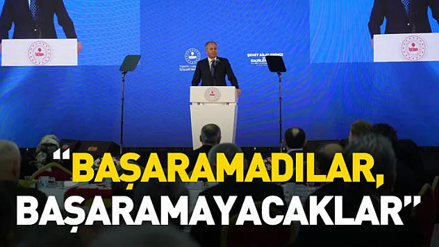 Bakan Yerlikaya: 'Başaramadılar, başaramayacaklar'