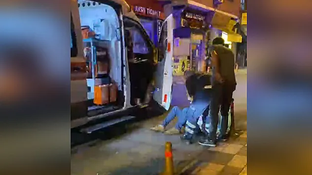 Bartın'da iki alkollü şahıs caddeyi birbirine kattı