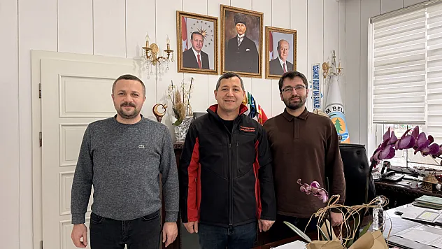 Başkan Güneş'ten  Alaçam Belediyesine ziyaret