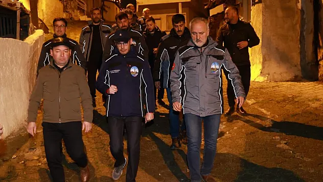 Başkan Yazıcıoğlu gece yarısı Mahalleleri denetledi