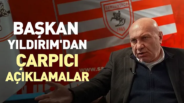 Başkan Yıldırım'dan çarpıcı açıklamalar