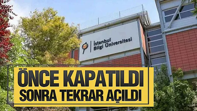 Bilgi Üniversitesi İçin Geri Adım! Kapatma Kararı Resmen İptal Edildi