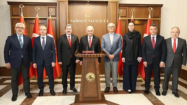 Binali Yıldırım'dan Samsun'da geniş kapsamlı ziyaret