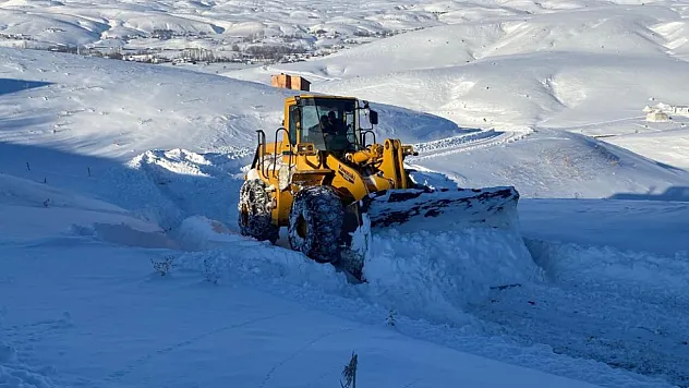Bingöl'de yoğun kar yağışı sonrası çalışmalar devam ediyor