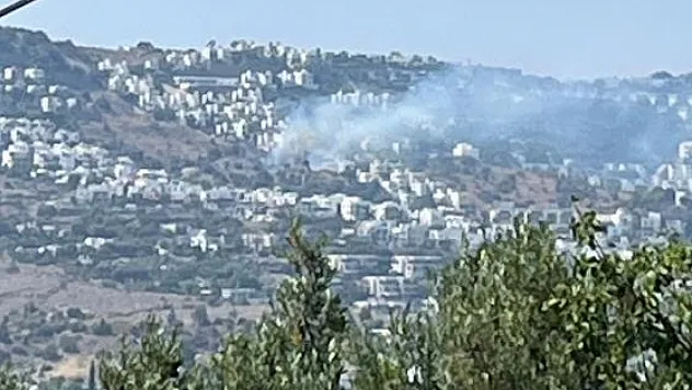 Bodrum'da korkutan yangın !