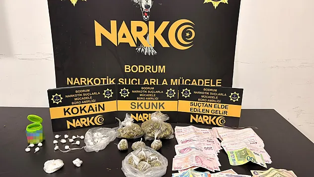 Bodrum'da polisten uyuşturucu operasyonu