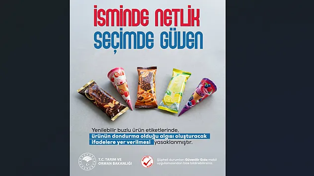 Buzlu ürünlerde 'dondurma' algısı yaratan ifadeler yasaklandı!