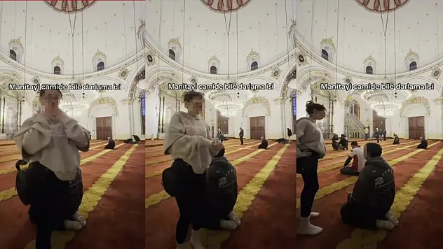 Camideki görüntüler tepki çekti