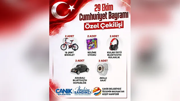 Canik Belediyesi'nden bayram hediyesi