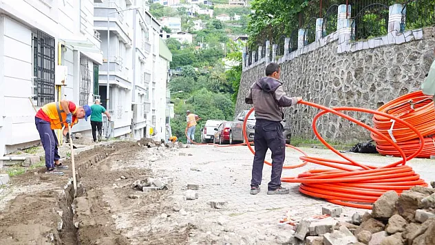 Canik'in fiber optik altyapı projesinde sona yaklaşıldı
