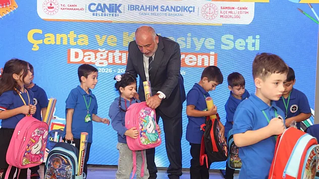 Canik'te birinci sınıflara ilk gün sürprizi