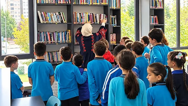 Canik'te çocuklar kütüphanede hem eğleniyor hem öğreniyor