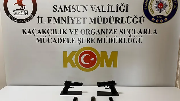 Canik'te ev eşyası görünümlü cephanelik: 2 gözaltı