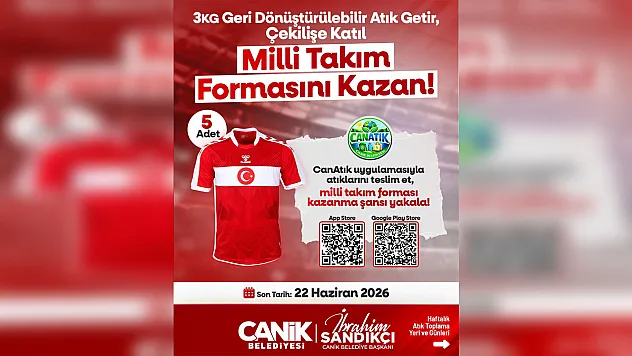 Canik'te Geri Dönüşüme Milli Takım Forması Teşviki