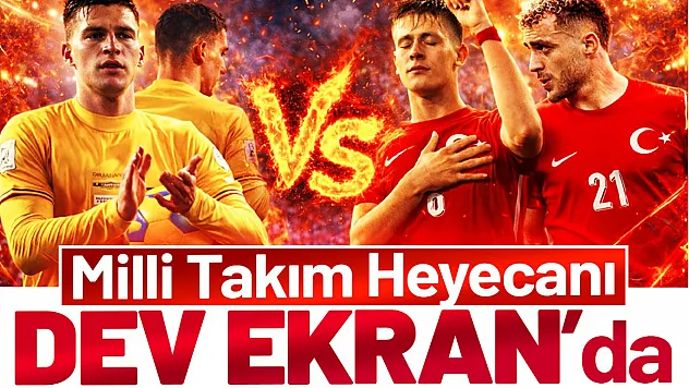 Canik'te Milli Maç Coşkusu Dev Ekranda Yaşanacak