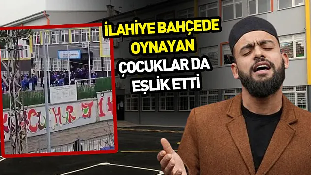 Canik'te okul bahçesinden 'Kabe'de Hacılar' ilahisi yükseldi! Çocuklar eşlik etti