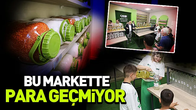 Canik'te örnek uygulama: Bu markette para geçmiyor