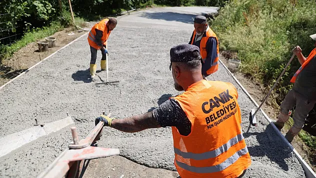 Canik'te ulaşım yatırımları hız kesmiyor