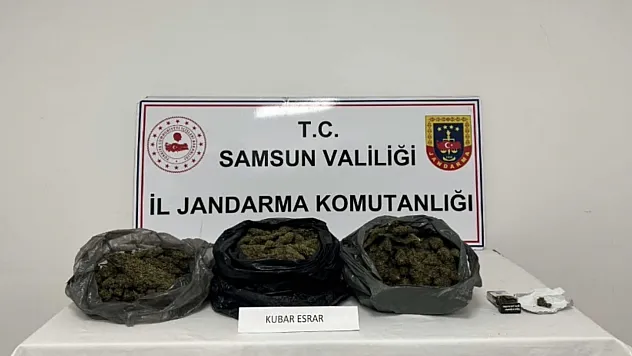 Canik'te uyuşturucu operasyonu: 5 kilo esrar ele geçirildi