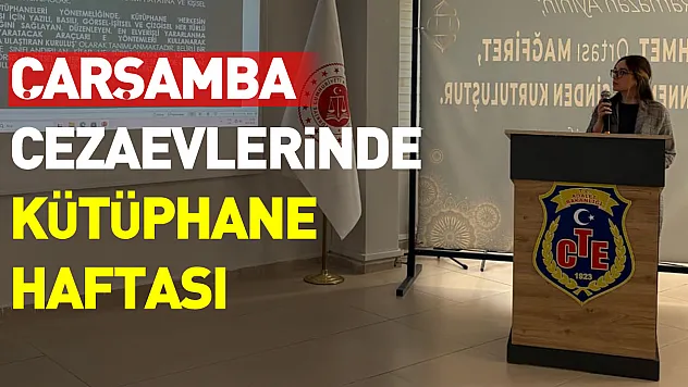 Çarşamba cezaevlerinde kütüphane haftası