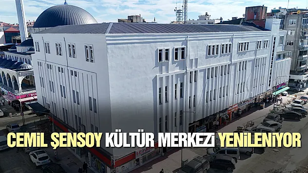 Çarşamba'da Cemil Şensoy Kültür Merkezi yenileniyor