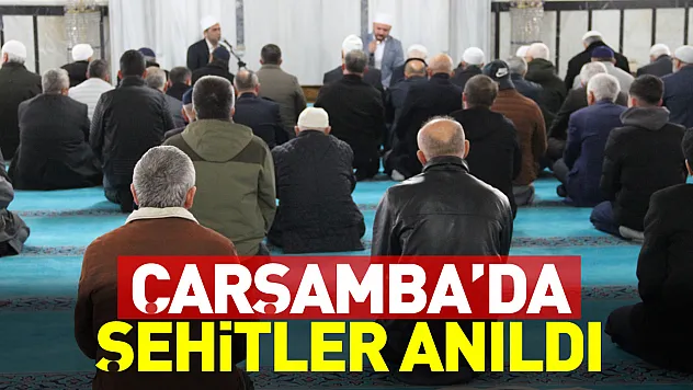 Çarşamba'da şehitler anıldı