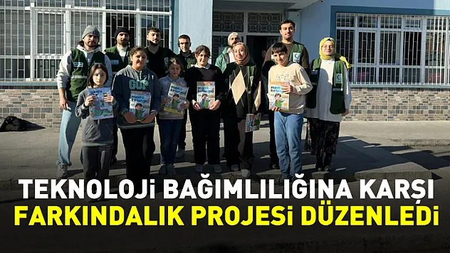 Çarşamba'da teknoloji bağımlılığına karşı farkındalık projesi düzenledi