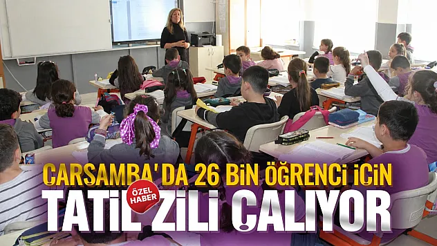 Çarşamba'da yaz tatili heyecanı başladı