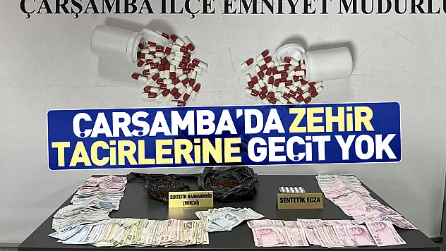 Çarşamba'da zehir tacirlerine geçit yok