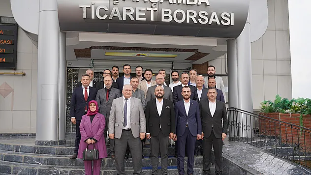 Çarşamba daire amirlerinden Ticaret Borsası Başkanı Selim Yılmaz'a hayırlı olsun ziyareti