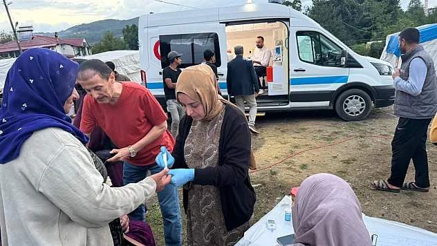 Çarşamba Eğridere'de mevsimlik tarım işçilerine sağlık taraması