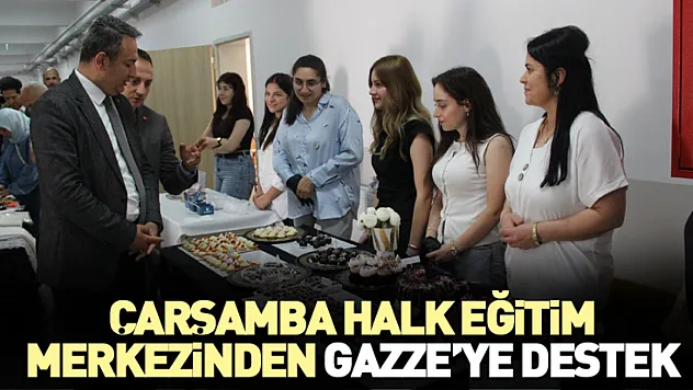 Çarşamba Halk Eğitim Merkezinden Gazze'ye destek