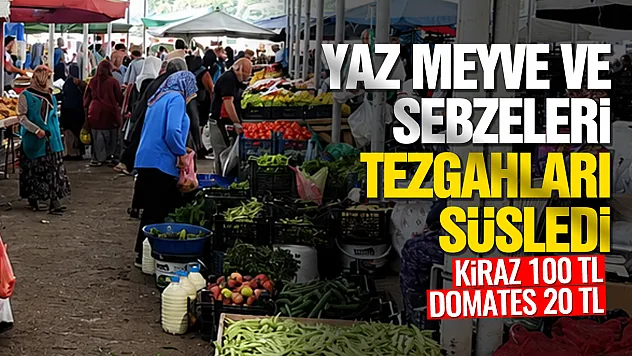 Çarşamba halk pazarında alışveriş hareketliliği